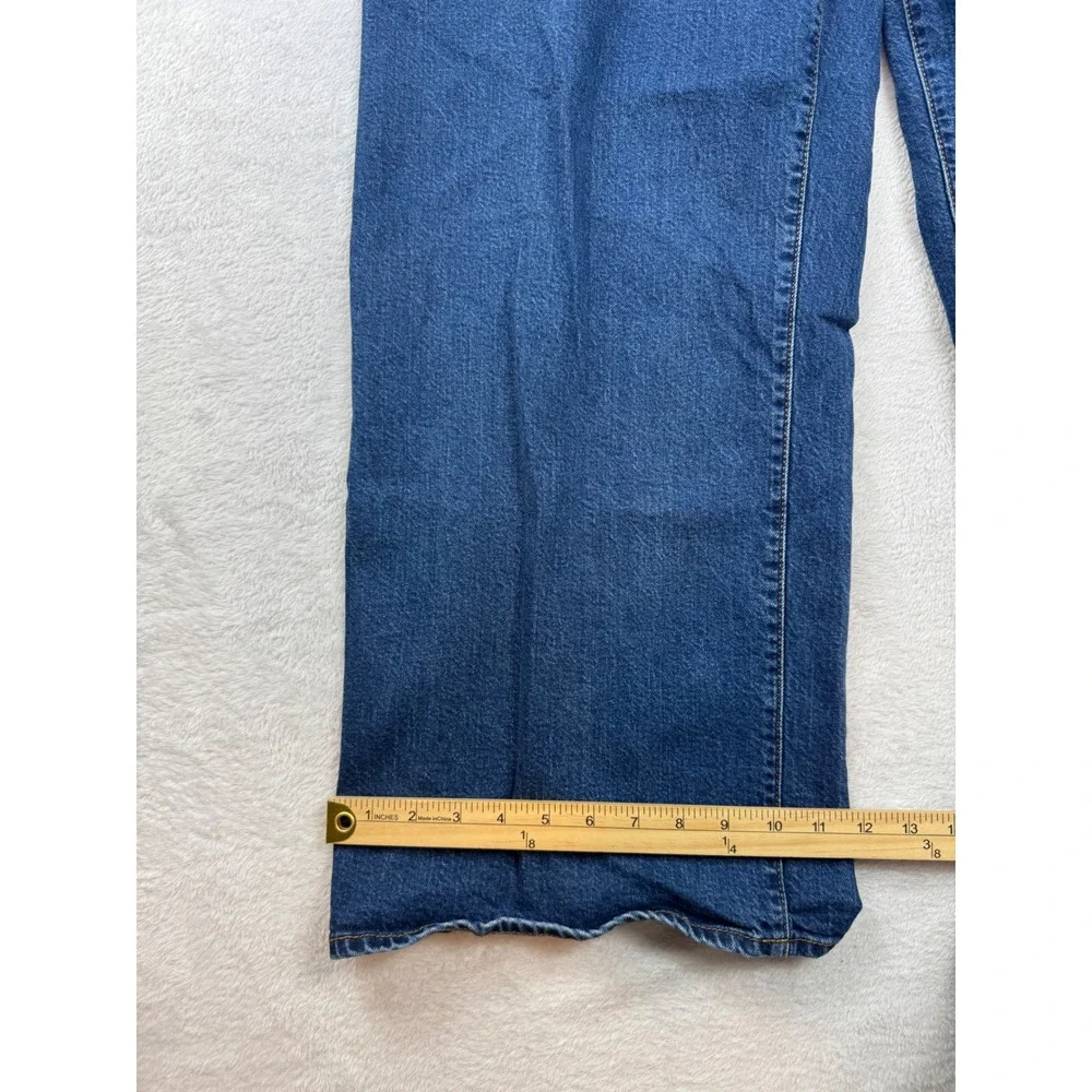 Universal Thread Womens Sailor Wide Leg Jeans Blue Denim High Rise Size 14R